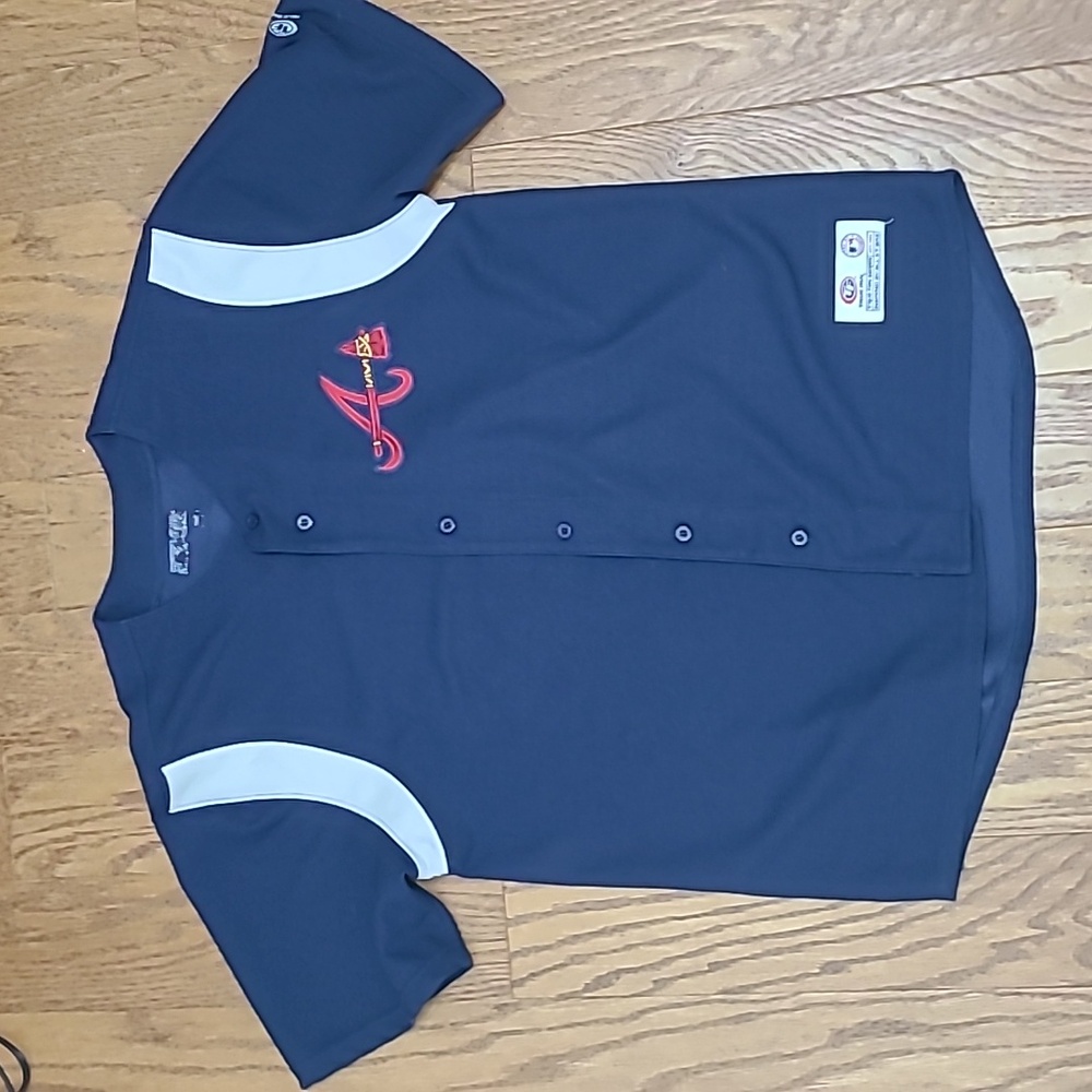 True Fan Series Atlanta Braves Jersey MLB Genuine Merchandise Size XL Blue